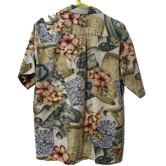 VTG Cooke Street Honolulu Hawaiian Button Down L - Picture 2 of 3